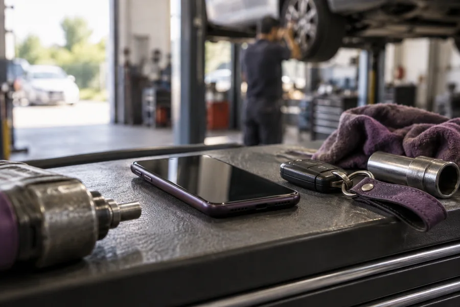 Concept photograph illustrating garage